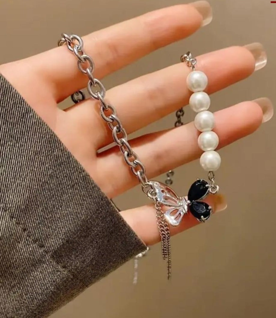 Butterfly Pearl Necklace