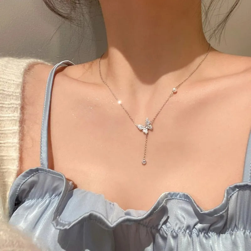 Minimal Butterfly Necklace