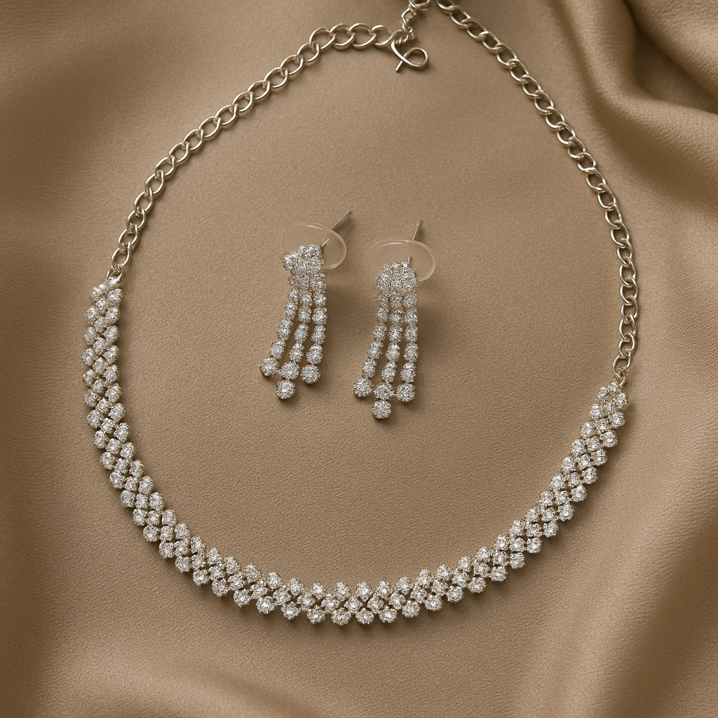 Crystal Fleur Necklace