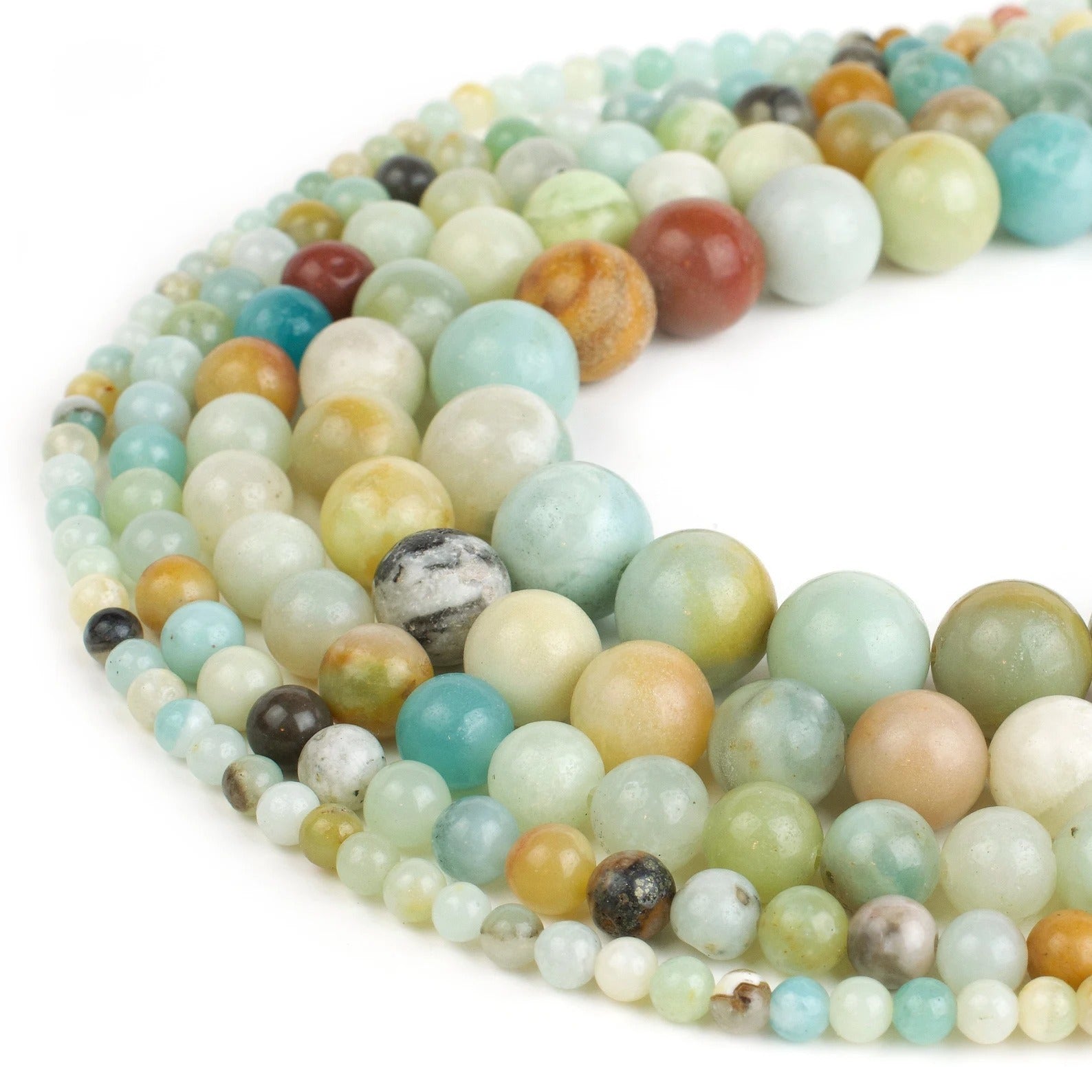 💚 Amazonite Gemstone Beads Strand