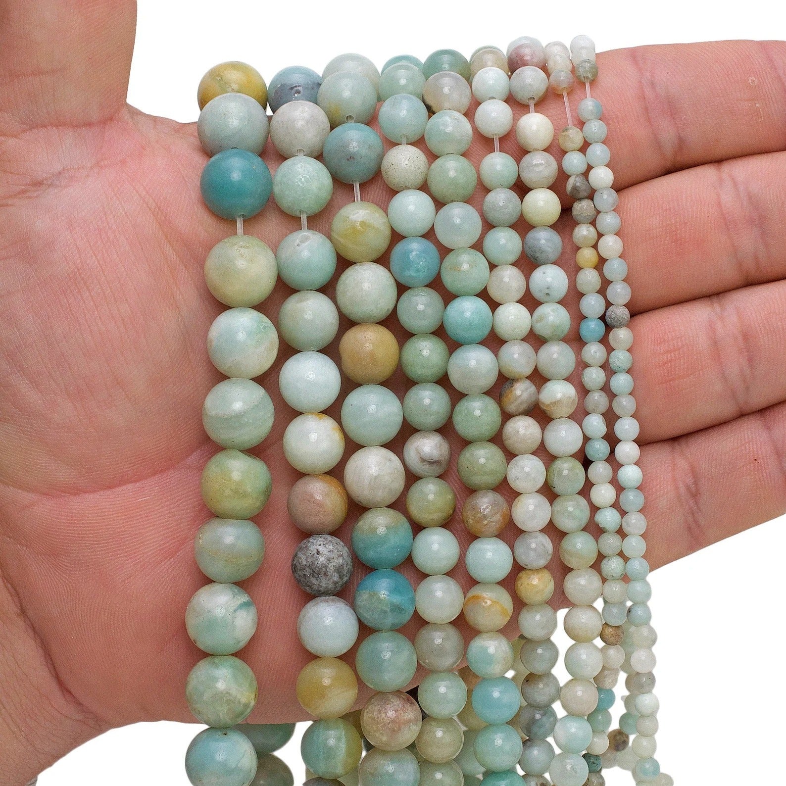 💚 Amazonite Gemstone Beads Strand