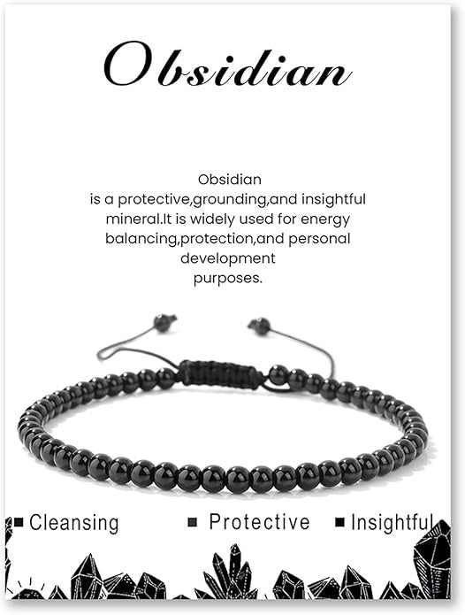 ⚫🧿 Black Obsidian Anklet