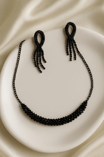Black Orchid Necklace