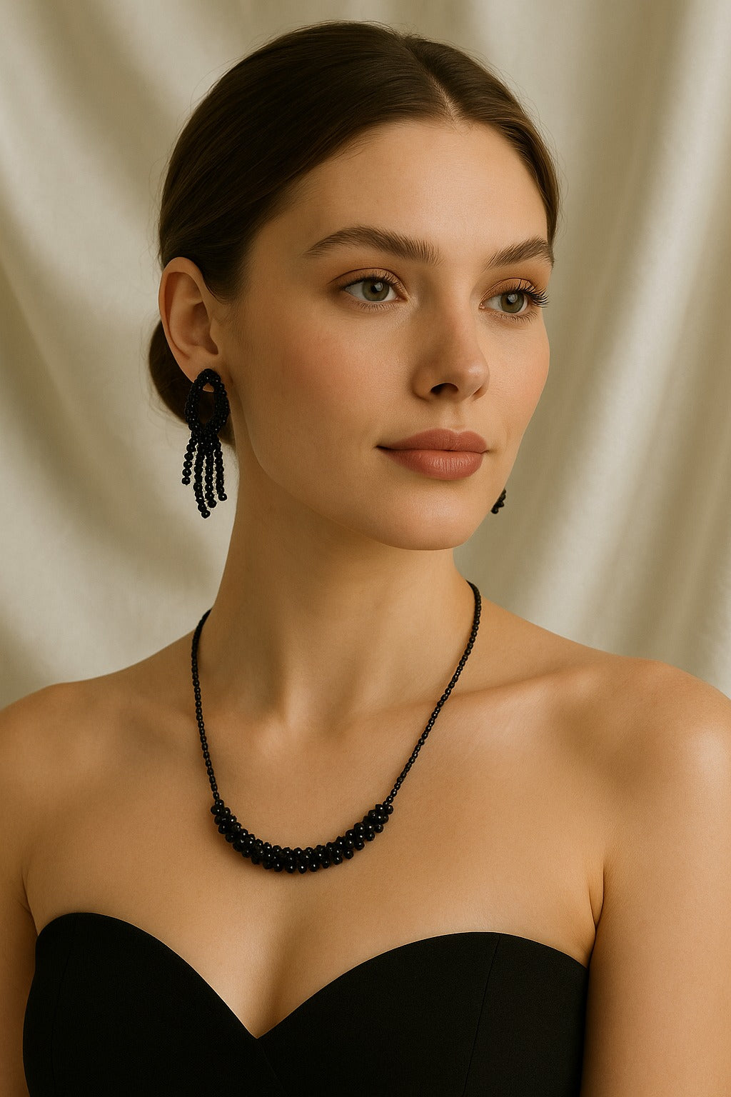 Black Orchid Necklace