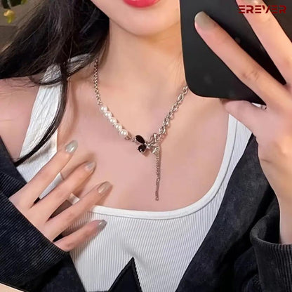 Butterfly Pearl Necklace