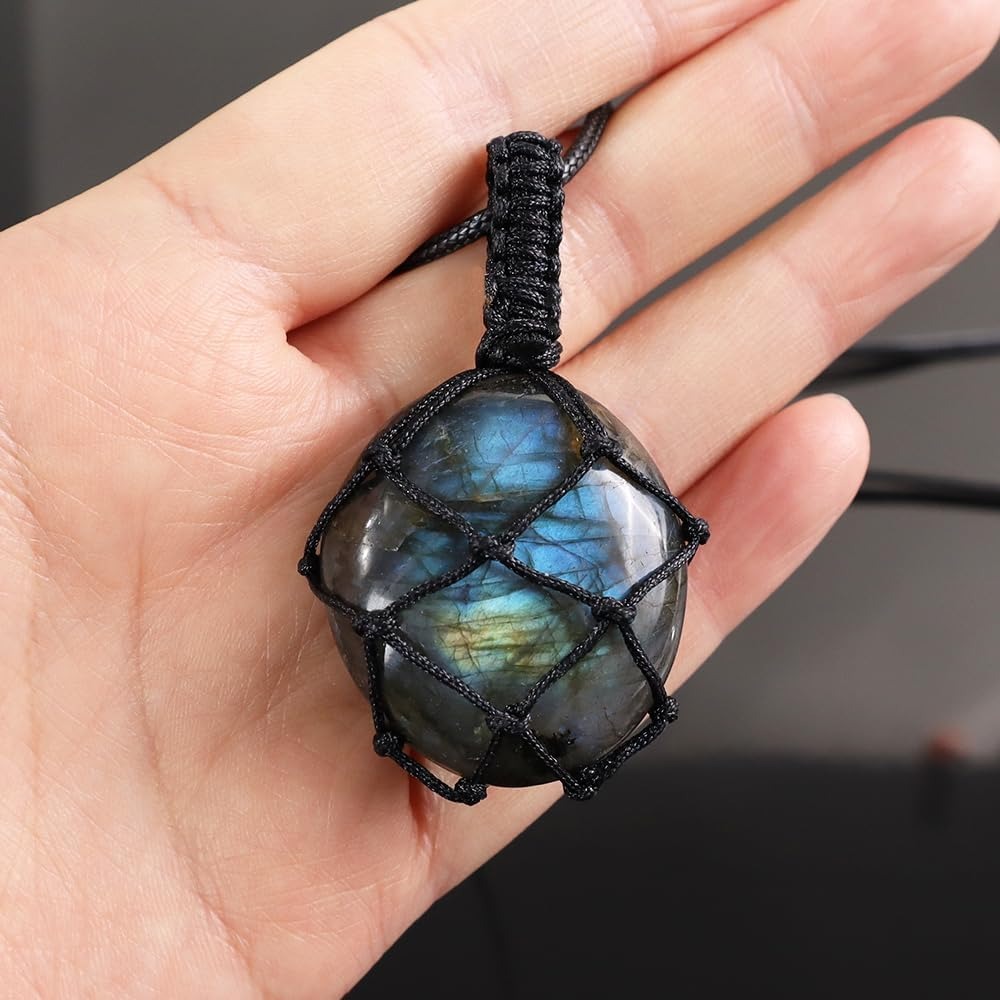 ✨🔮 Labradorite Crystal Pendants
