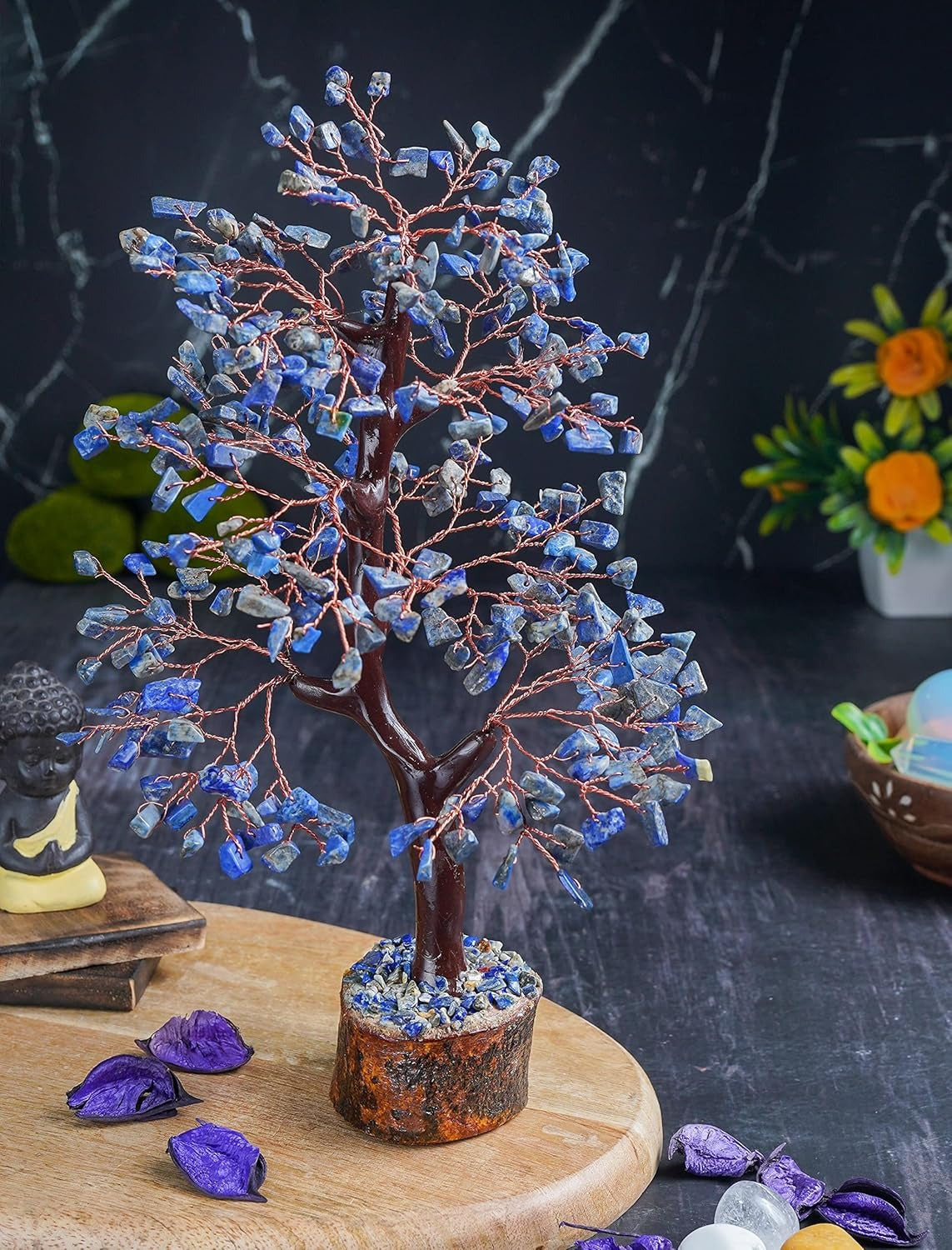 🔵 Lapis Lazuli Crystal Tree
