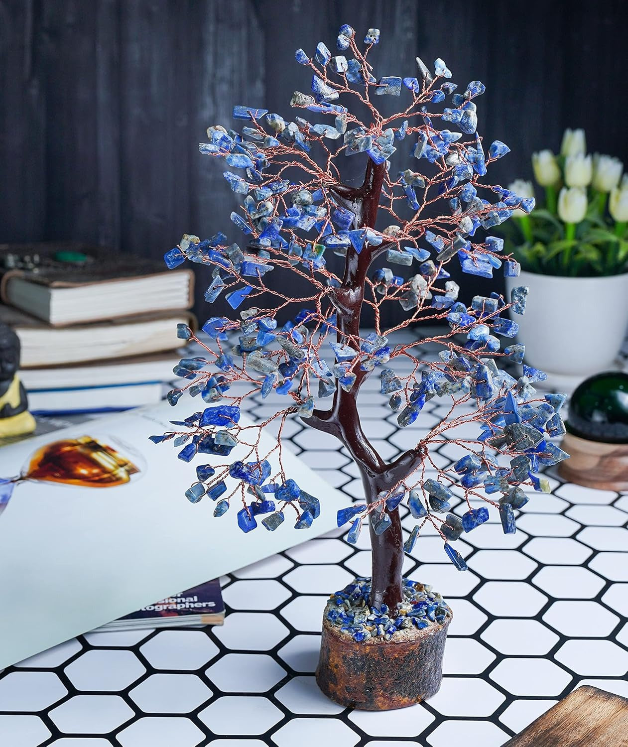 🔵 Lapis Lazuli Crystal Tree