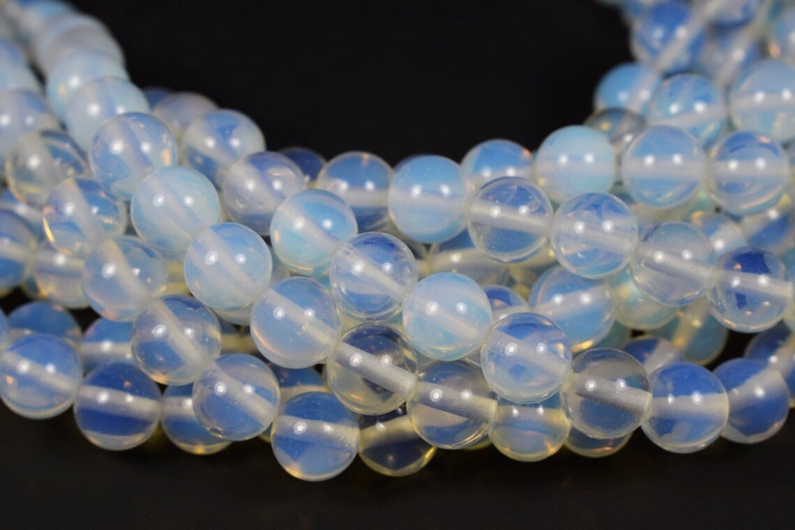 🌙 Opalite Gemstone Beads Strand