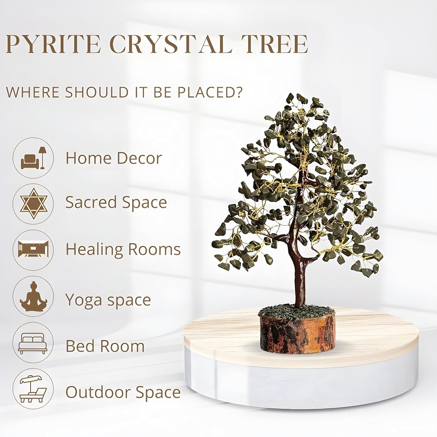 ✨ Pyrite Crystal Tree
