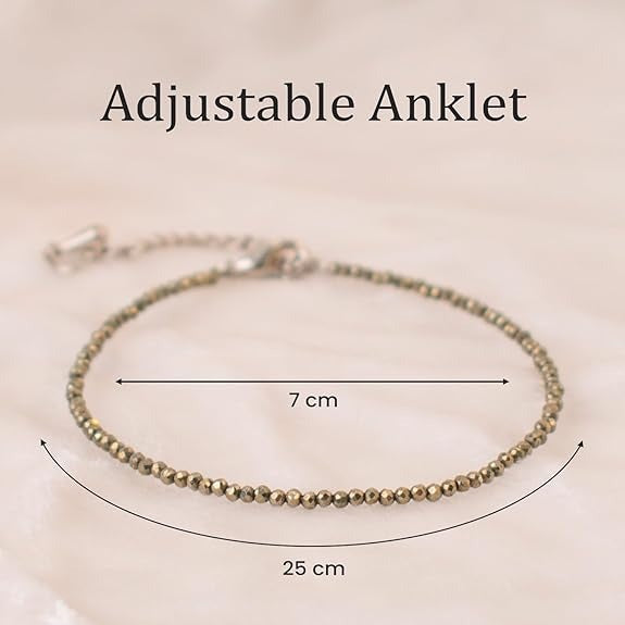 💰✨ Raw Pyrite Anklet