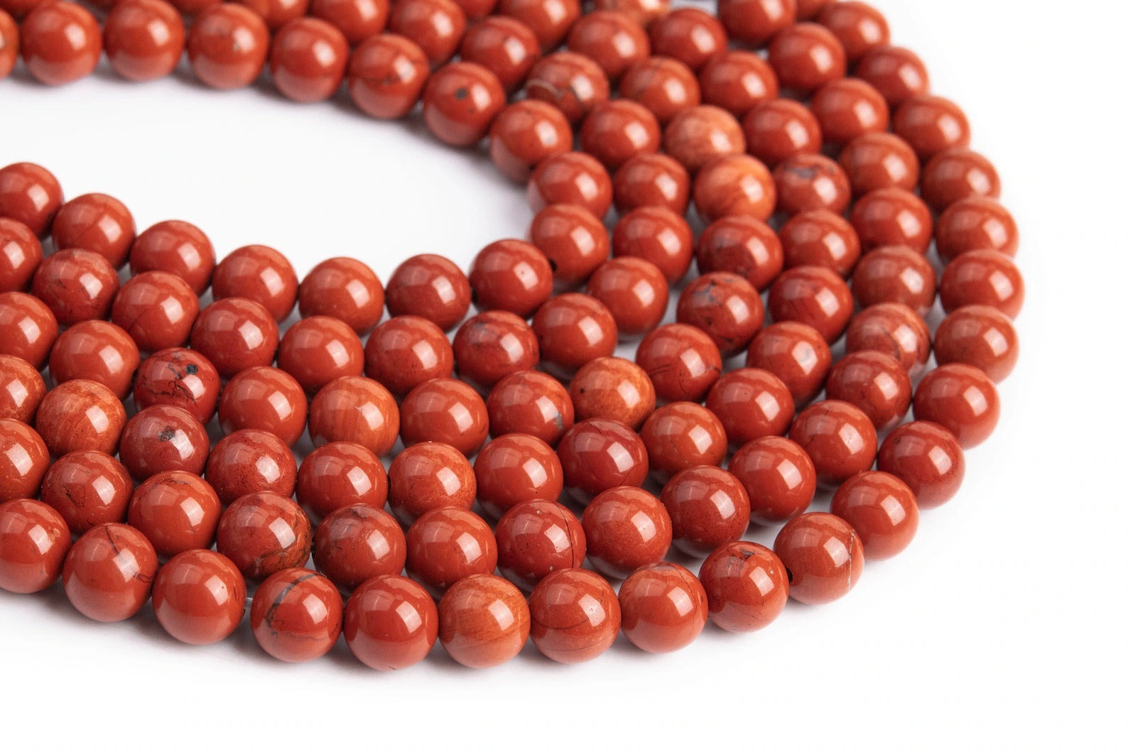 ❤️ Red Jasper Beads Strand