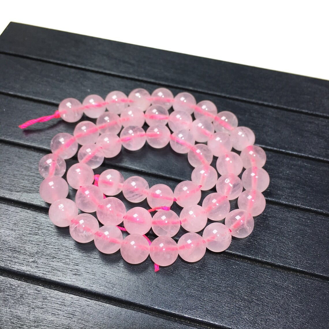 🌸 Rose Quartz Gemstone Beads Strand