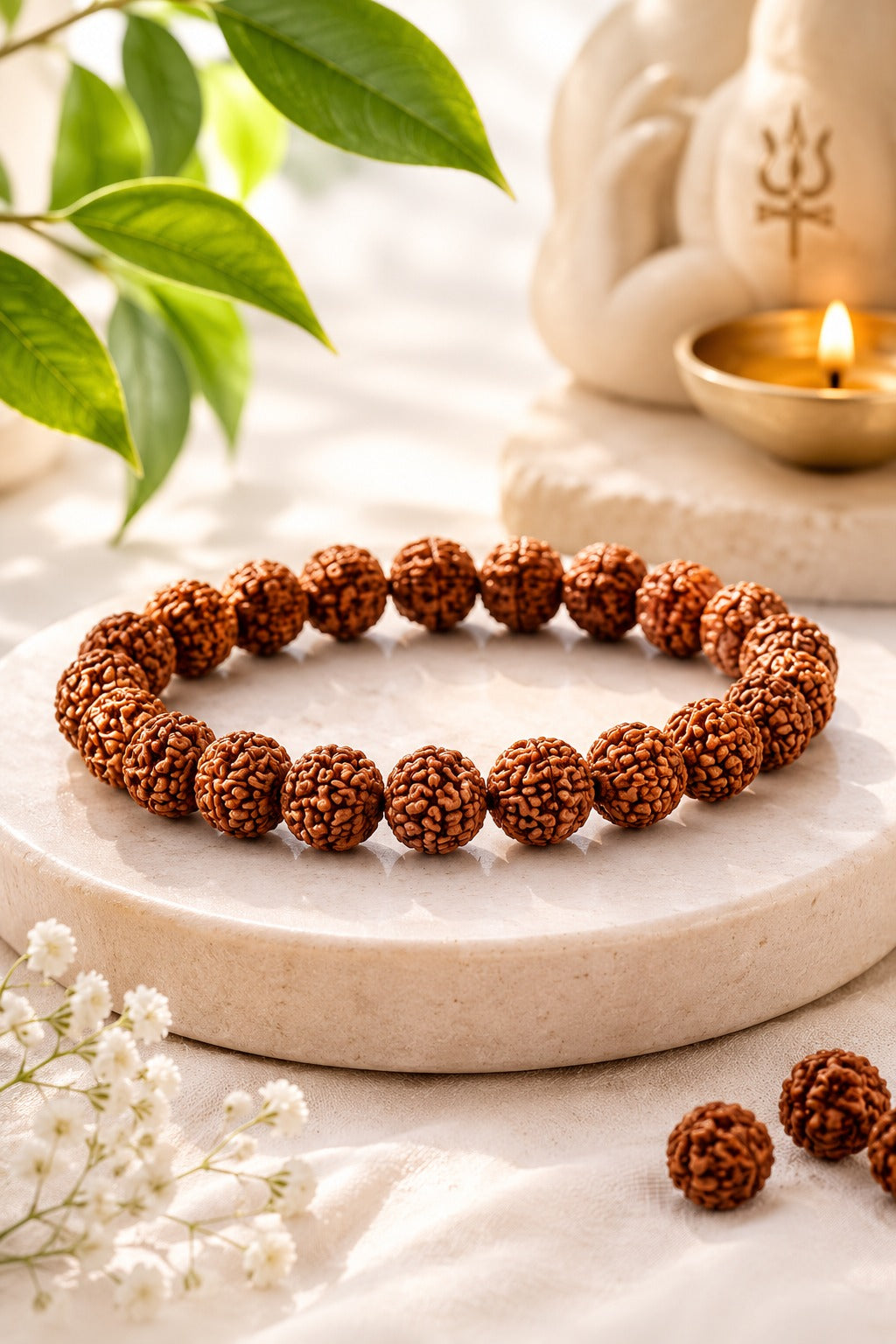🕉️ 5 Mukhi Rudraksha Bracelet | Spiritual Essence of Focus & Growth