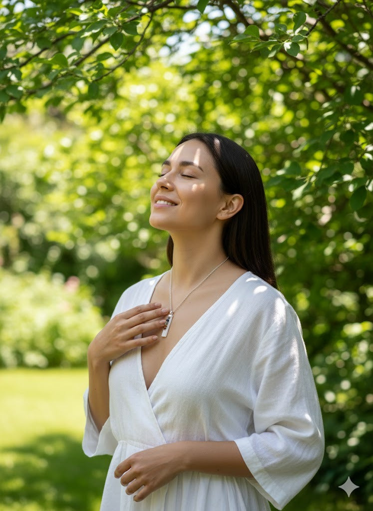 🌙 Selenite Chakra Healing Pendant  Energy Cleansing & Balance