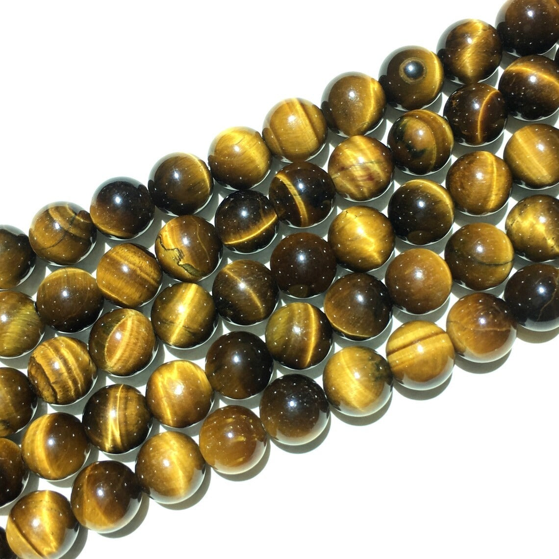 🐯 Tiger Eye Gemstone Beads Strand