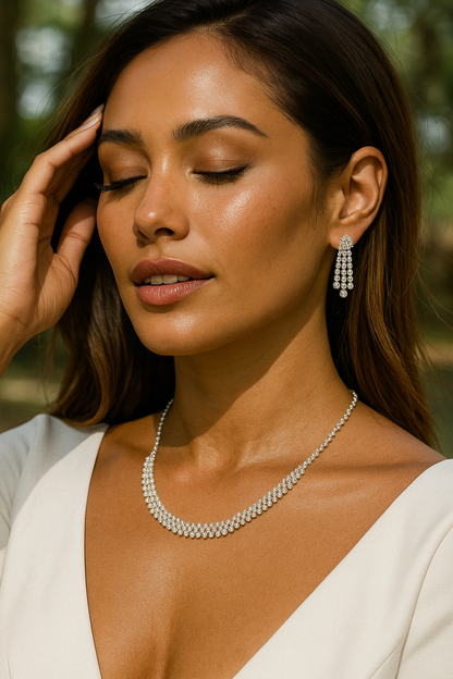 Crystal Fleur Necklace